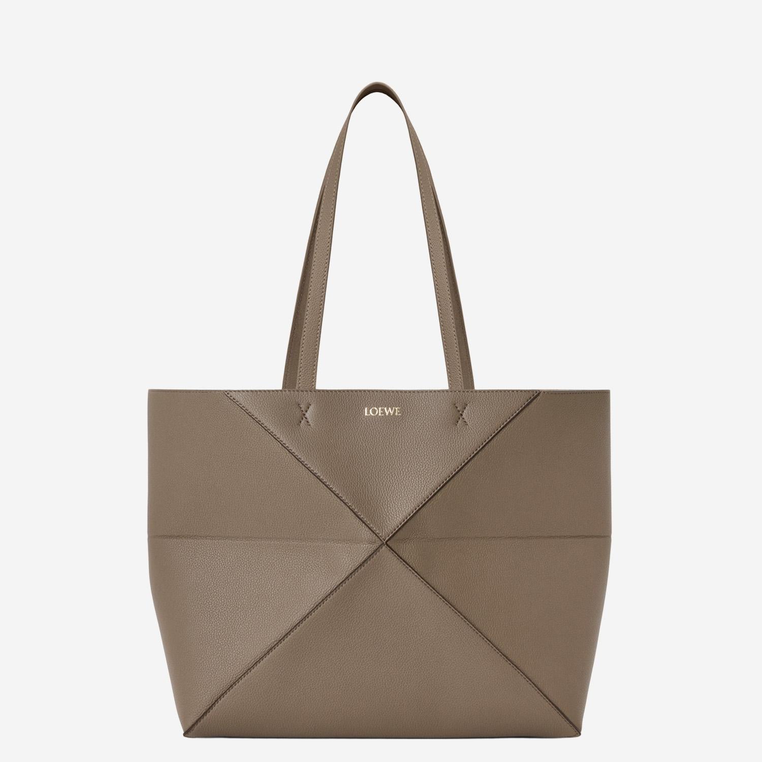 Borsa tote Puzzle Fold media in pelle A779PEWX04 3170 LOEWE 