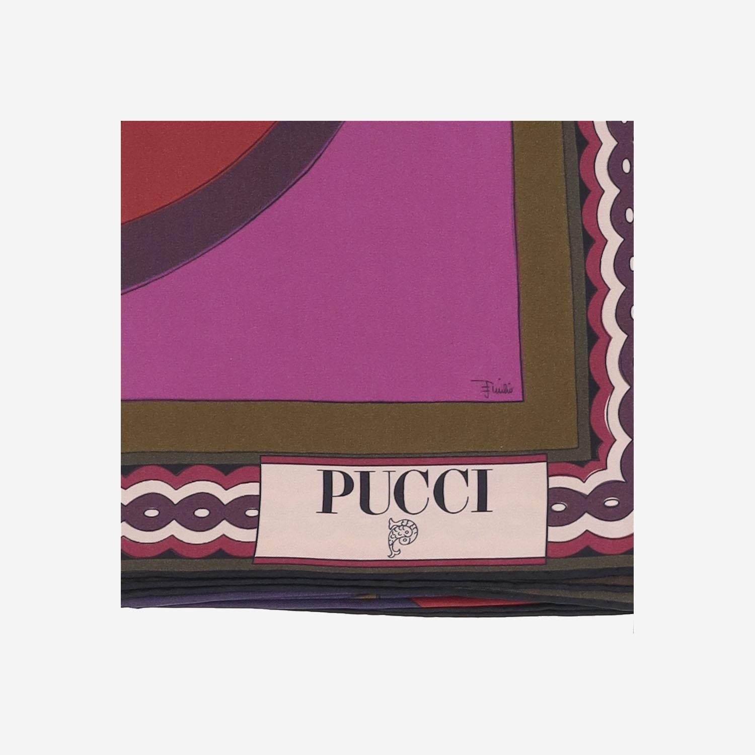Foulard in seta con stampa 5UGB45 5UC322 EMILIO PUCCI 