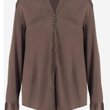 CAMICIA IN SETA STRETCH CON BOTTONI 010769 2032703 DRIES VAN NOTEN 