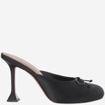 Lila Slingback in raso LILASLIPPER BLACK AMINA MUADDI 