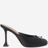 Lila Slingback in raso LILASLIPPER BLACK AMINA MUADDI 