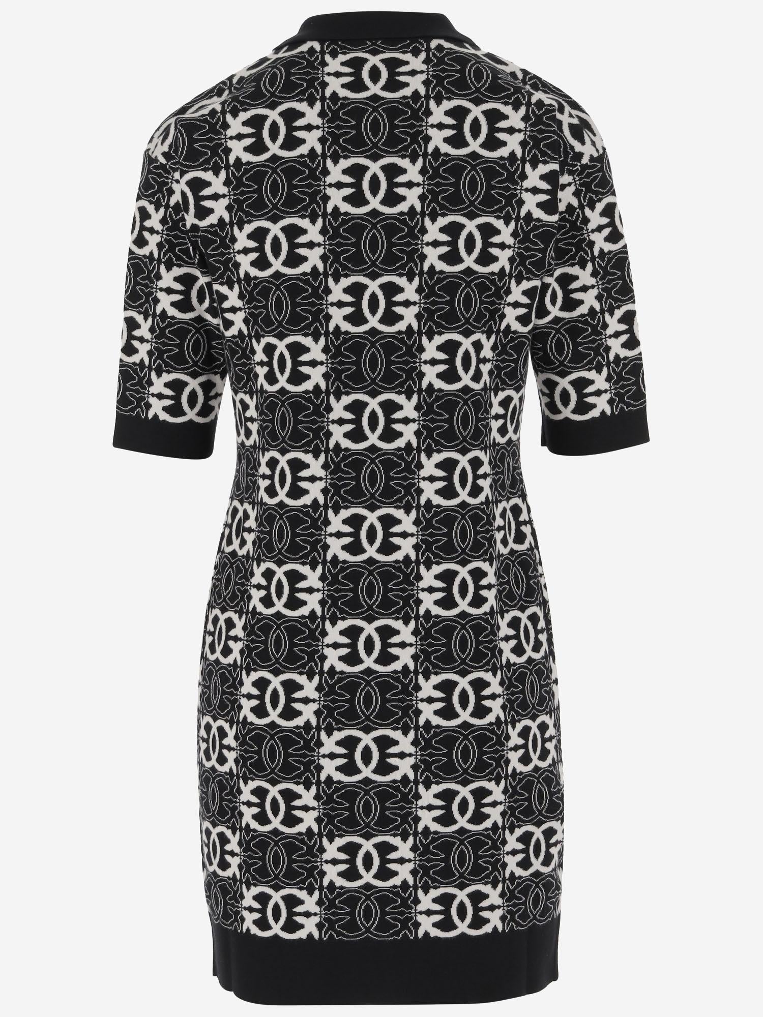 ABITO LOVE BIRDS IN MISTO VISCOSA 106039 A2YDZZ2 PINKO 