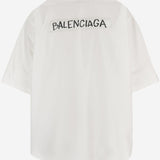 CAMICIA IN COTONE CON LOGO 857810 TRM289000 BALENCIAGA 
