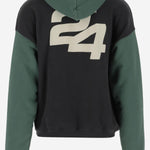 FELPA IN COTONE CON LOGO SG2420101 JETBLACK&HUNTERGREEN SUMMER GAMES 