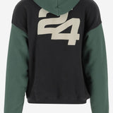 FELPA IN COTONE CON LOGO SG2420101 JETBLACK&HUNTERGREEN SUMMER GAMES 