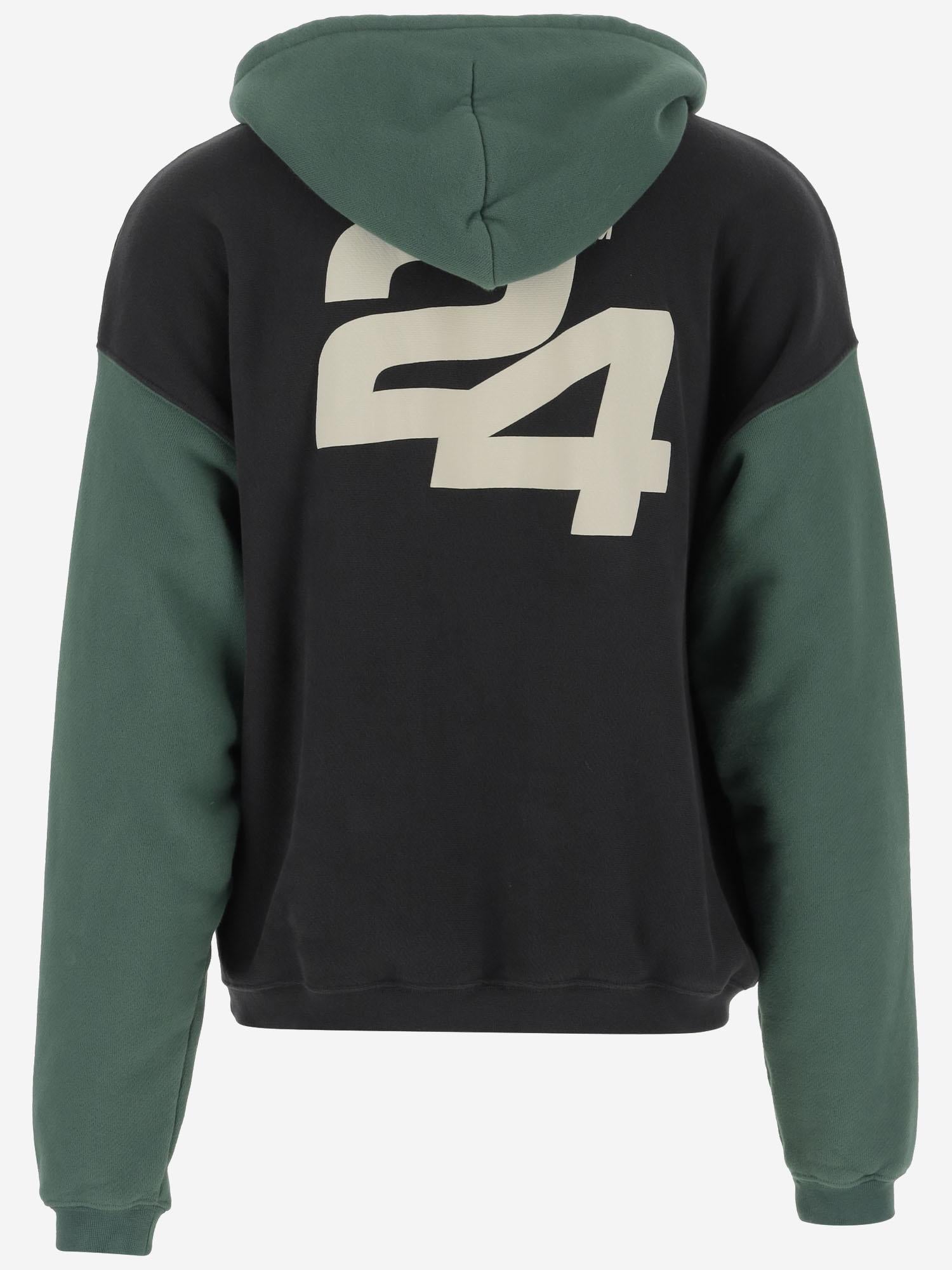 FELPA IN COTONE CON LOGO SG2420101 JETBLACK&HUNTERGREEN SUMMER GAMES 