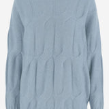 MAGLIONE TRECCIA IN CASHMERE E SETA 25577002 11 ALLUDE 