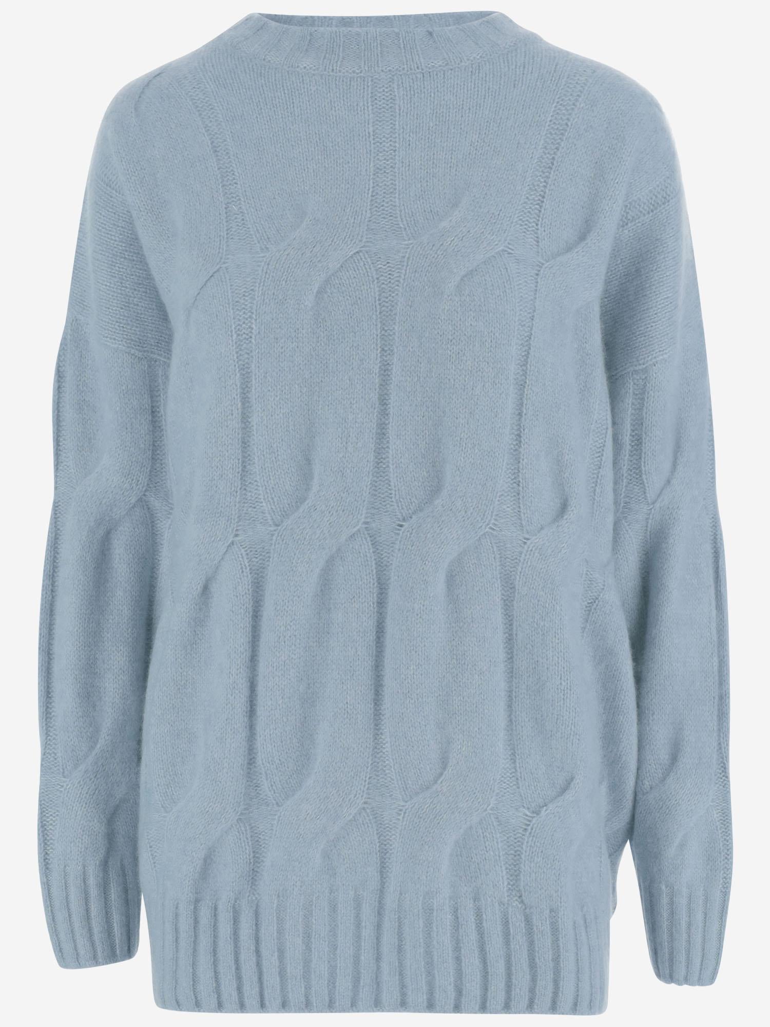 MAGLIONE TRECCIA IN CASHMERE E SETA 25577002 11 ALLUDE 