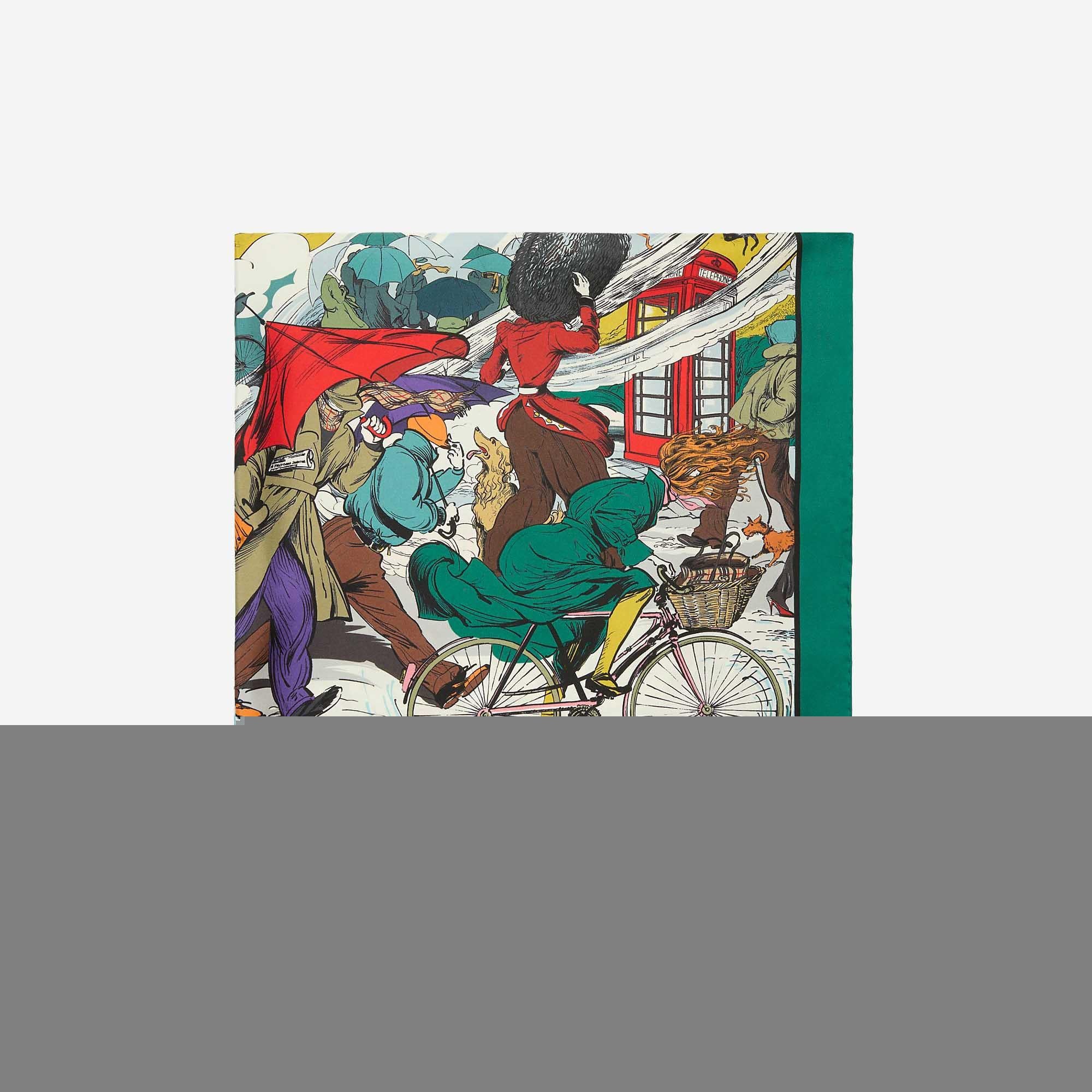 FOULARD IN SETA RAINING CATS? AND DOGS 8120327 KEWGREEN BURBERRY 