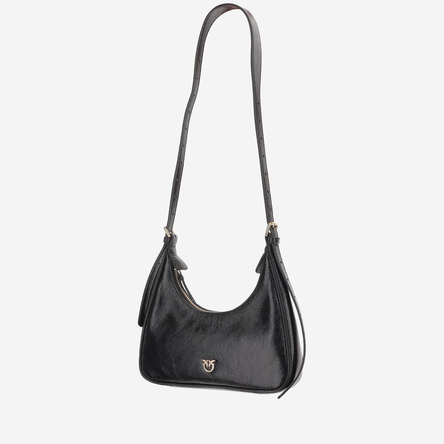 BORSA HOBO IN PELLE LUCIDA 105900 A315Z99Y PINKO 