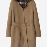 CAPPOTTO REVERSIBILE IN LANA 8115663 CAMEL/TREACLE BN CHK BURBERRY 