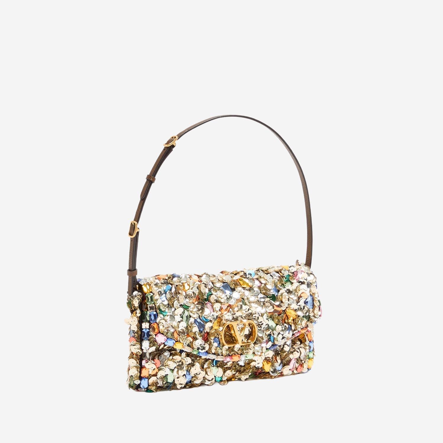 BORSA PICCOLA A SPALLA VALENTINO GARAVANI DEVAIN RICAMATA 8W2B0T32 KLAR9H VALENTINO GARAVANI 