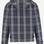 GIACCA REVERSIBILE IN COTONE CHECK 8118012 SILHOUETTEBLUE BURBERRY 
