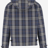 GIACCA REVERSIBILE IN COTONE CHECK 8118012 SILHOUETTEBLUE BURBERRY 