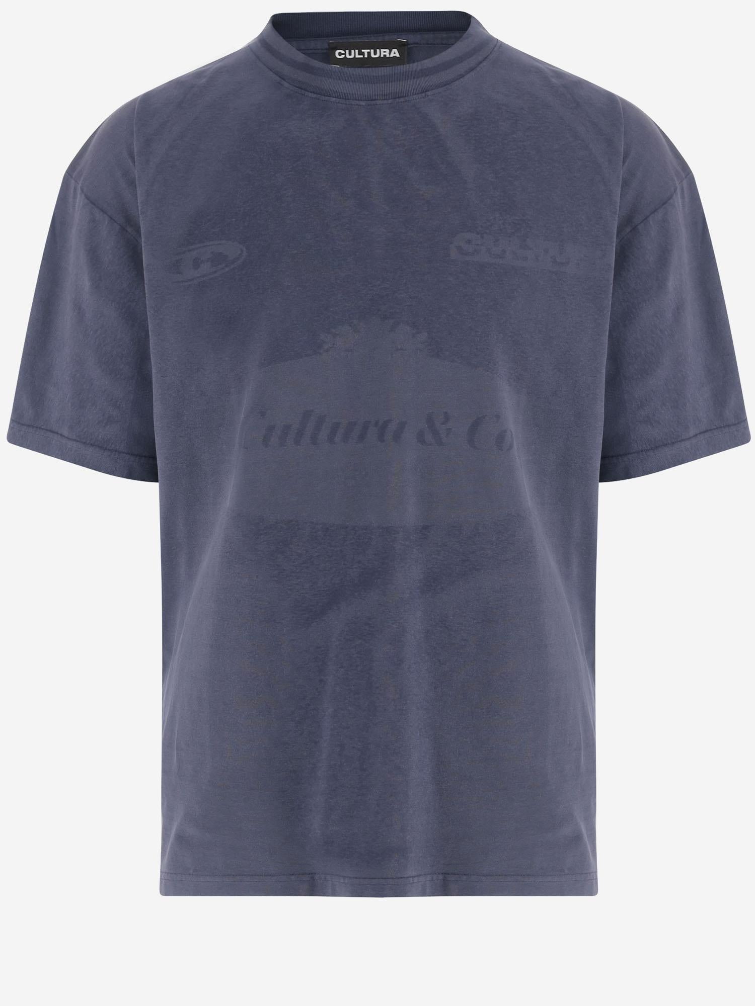 T-SHIRT IN COTONE CON LOGO B009  CULTURA 
