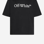 T-SHIRT IN COTONE CON LOGO OMAA120C99JER008 1001 OFF-WHITE 