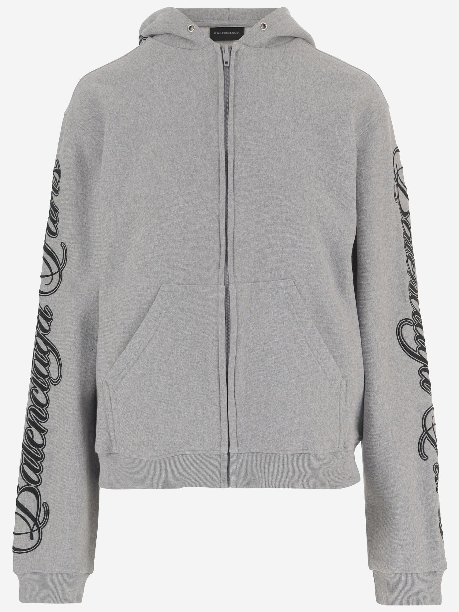 FELPA IN COTONE CON LOGO 851236 TTVM82569 BALENCIAGA 