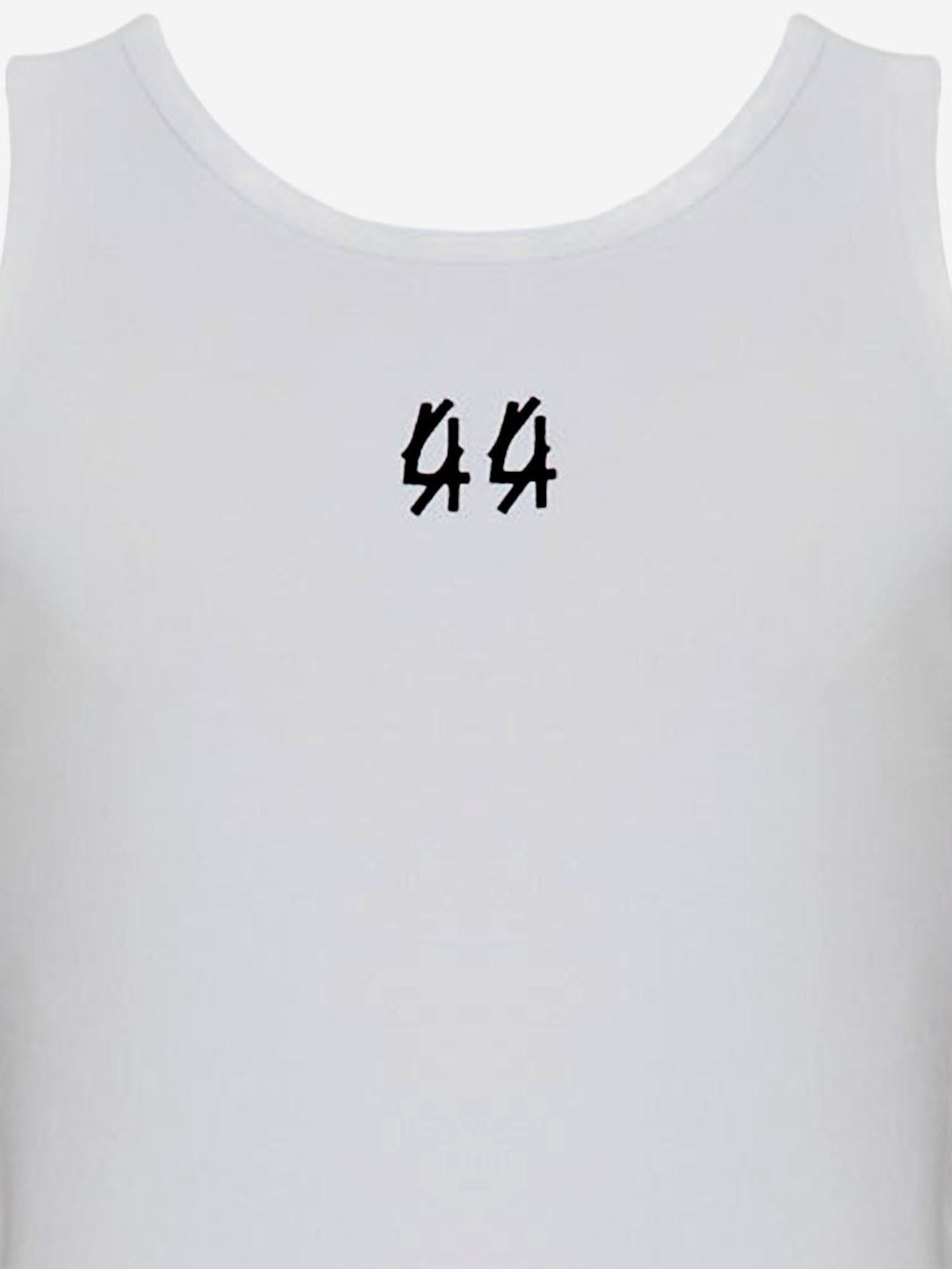 TANK TOP A COSTE IN COTONE STRETCH B0030579 FA584P732 44 LABEL GROUP 