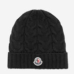 BEANIE IN LANA CON LOGO 3B0002504S02 999 MONCLER ENFANTS 
