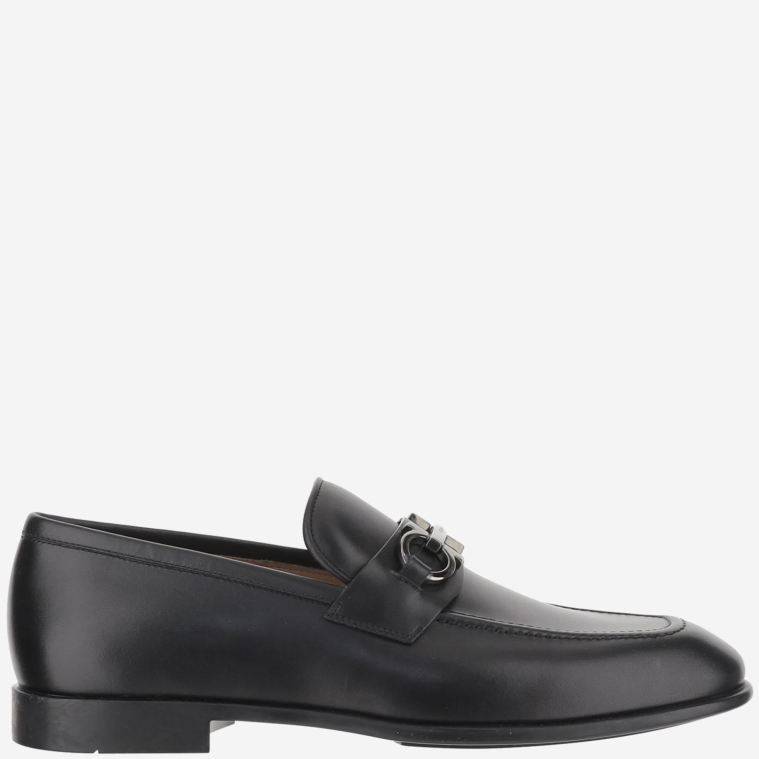 MOCASSINI GANICINI IN PELLE FOSTER 003NERONEWBISCOTTONEWBISCOTTO SALVATORE FERRAGAMO 