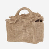 BORSA TOTE IN RAFIA E COTONE LAGUNA TEA IBELIV 