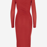 ABITO LUNGO IN JERSEY STRETCH 104838 A2H1R48 PINKO 