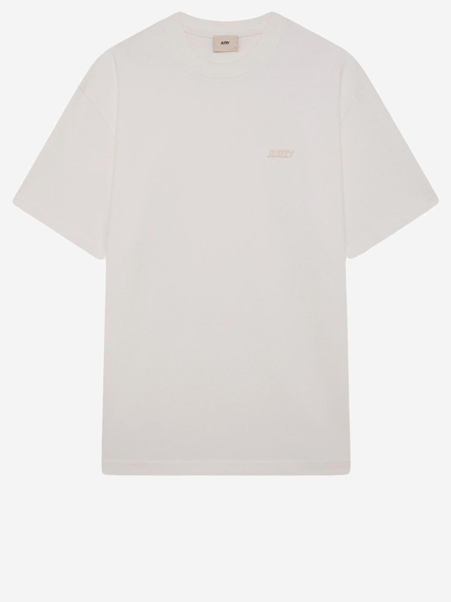 T-SHIRT IN COTONE CON RICAMO LOGO TSPX053W HEAJERWHITE AUTRY 