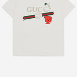 T-SHIRT IN COTONE CON STAMPA 837171 XJHPW9214 GUCCI KIDS 