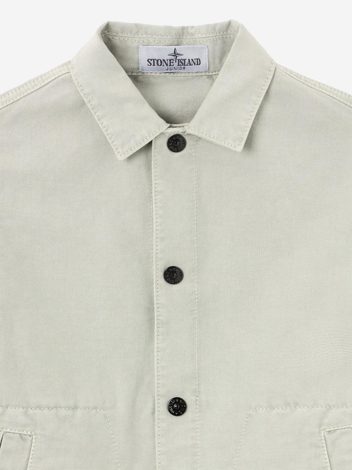 GIACCA IN COTONE CON LOGO 4100010 S0104V0161 STONE ISLAND KIDS 