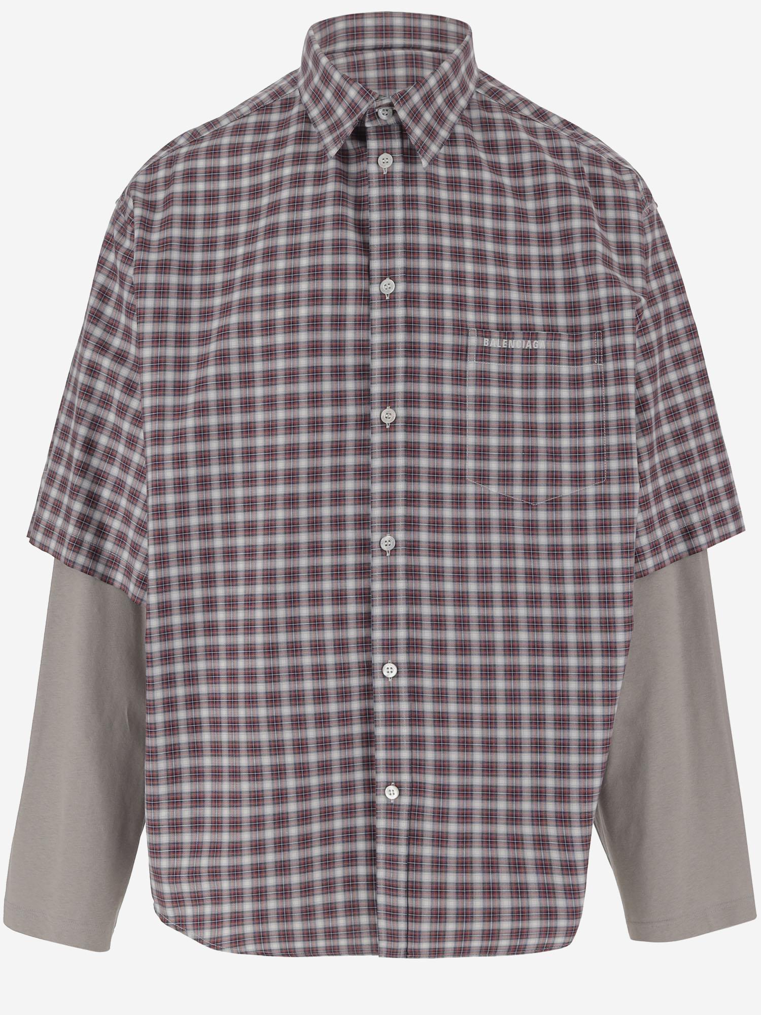 Camicia Wrong Sleeve in cotone 866543 TUM176011 BALENCIAGA 