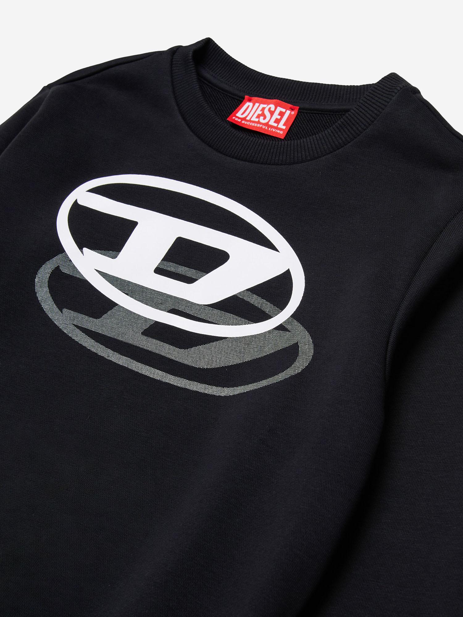 FELPA IN COTONE CON LOGO J02627 KYAZ3K900 DIESEL KIDS 