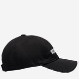 CAPPELLO DA BASEBALL IN COTONE UE54CA180B BLACK VETEMENTS 