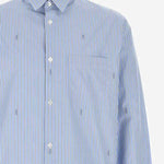 CAMICIA IN POPELINE DI COTONE A RIGHE 852714 ZAUBA4061 GUCCI 