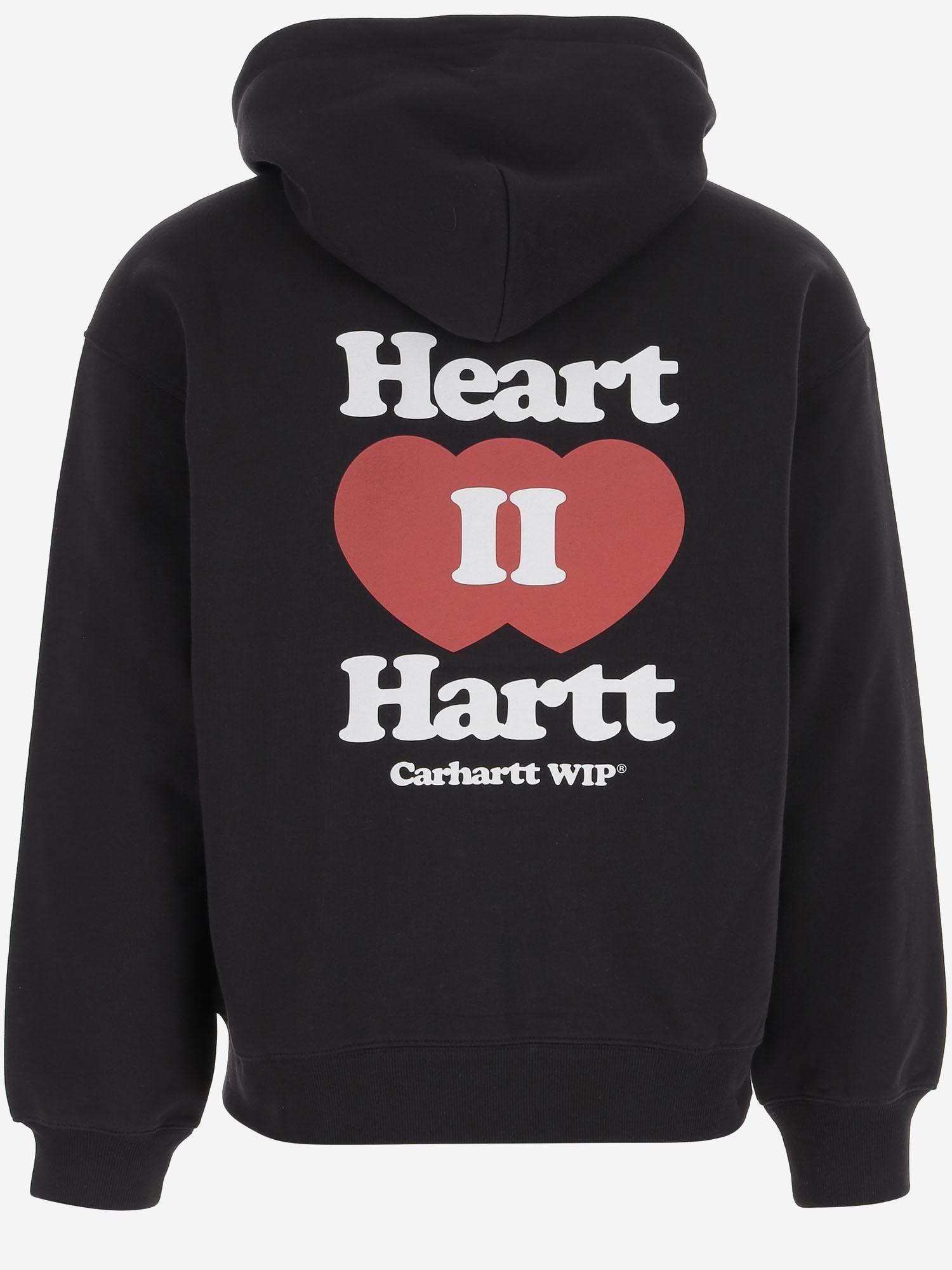 Felpa Heart II Hartt in cotone con logo I035176 89XX CARHARTT WIP 