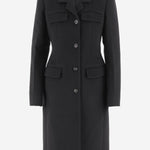 CAPPOTTO MONOPETTO SAGOMATO IN LANA E CASHMERE 13H452 003NERONERO SALVATORE FERRAGAMO 