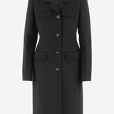 CAPPOTTO MONOPETTO SAGOMATO IN LANA E CASHMERE 13H452 003NERONERO SALVATORE FERRAGAMO 