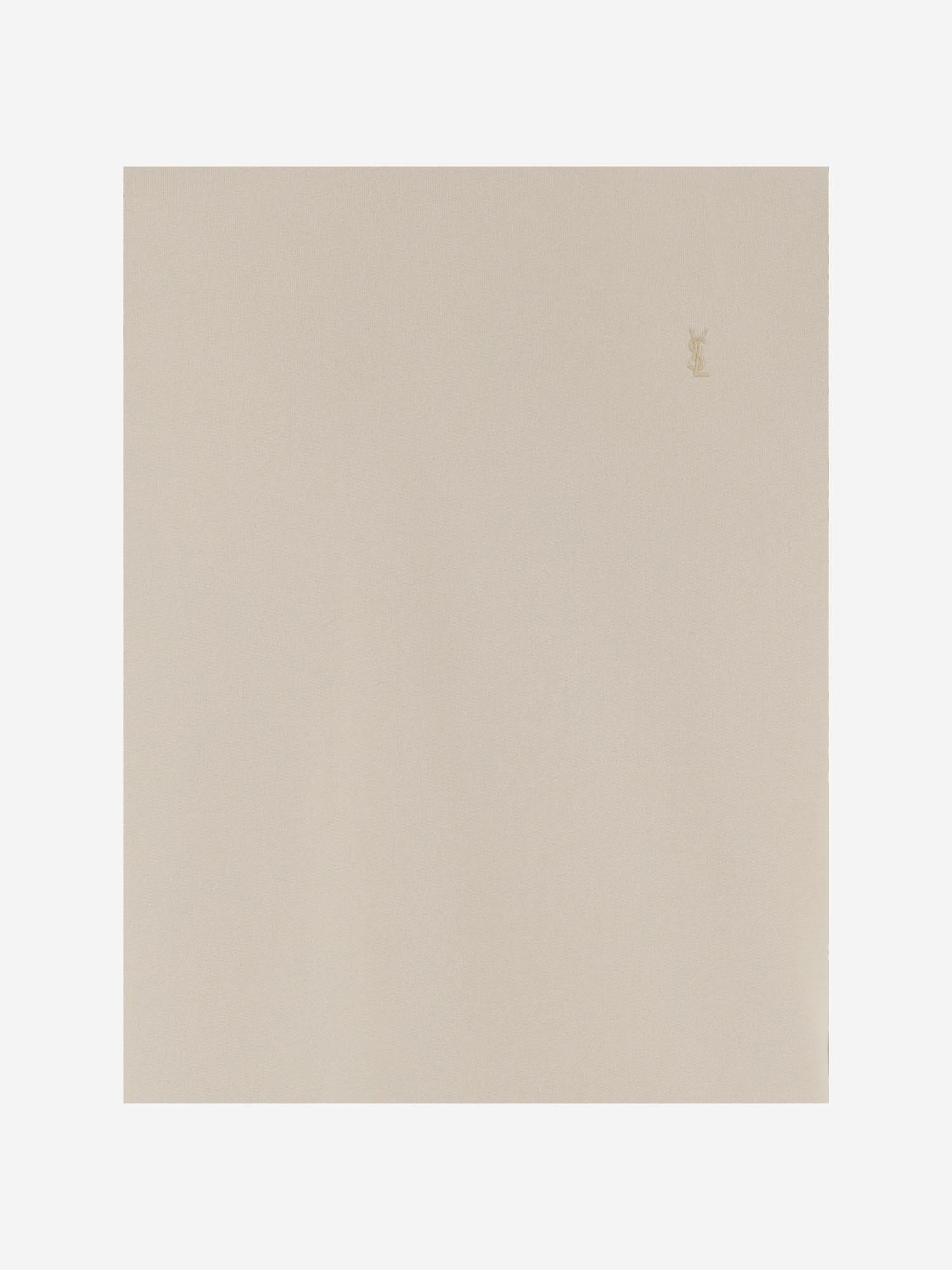 FELPA IN COTONE CON LOGO RICAMATO 859817 Y36SW7425 SAINT LAURENT 