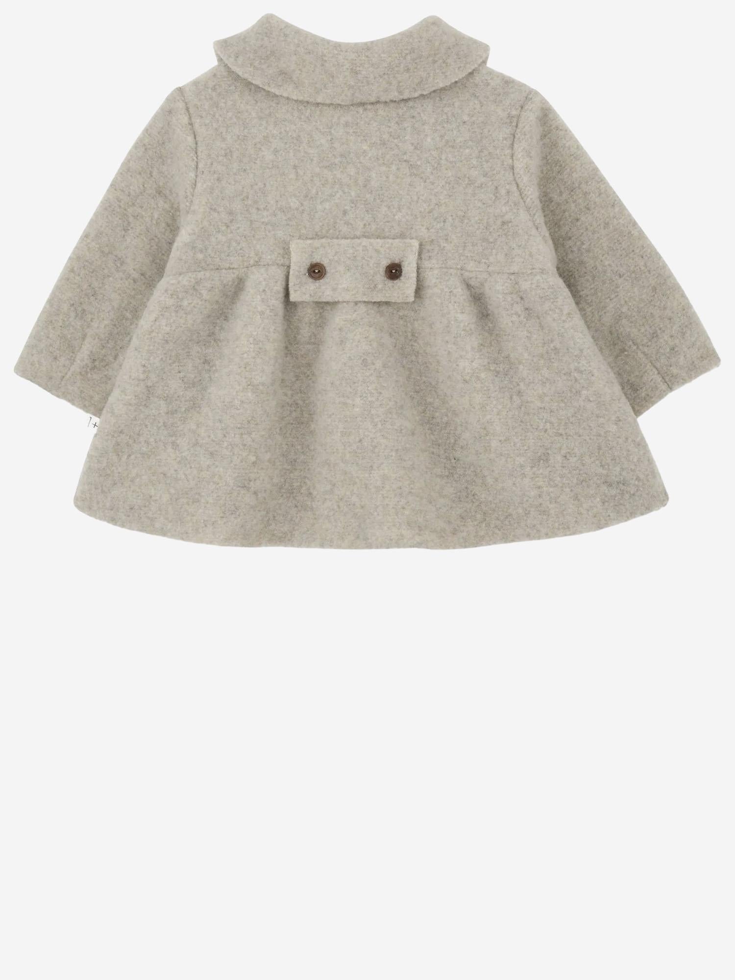 CAPPOTTO IN MISTO LANA 25W220 TORTORA 1+ IN THE FAMILY KIDS 