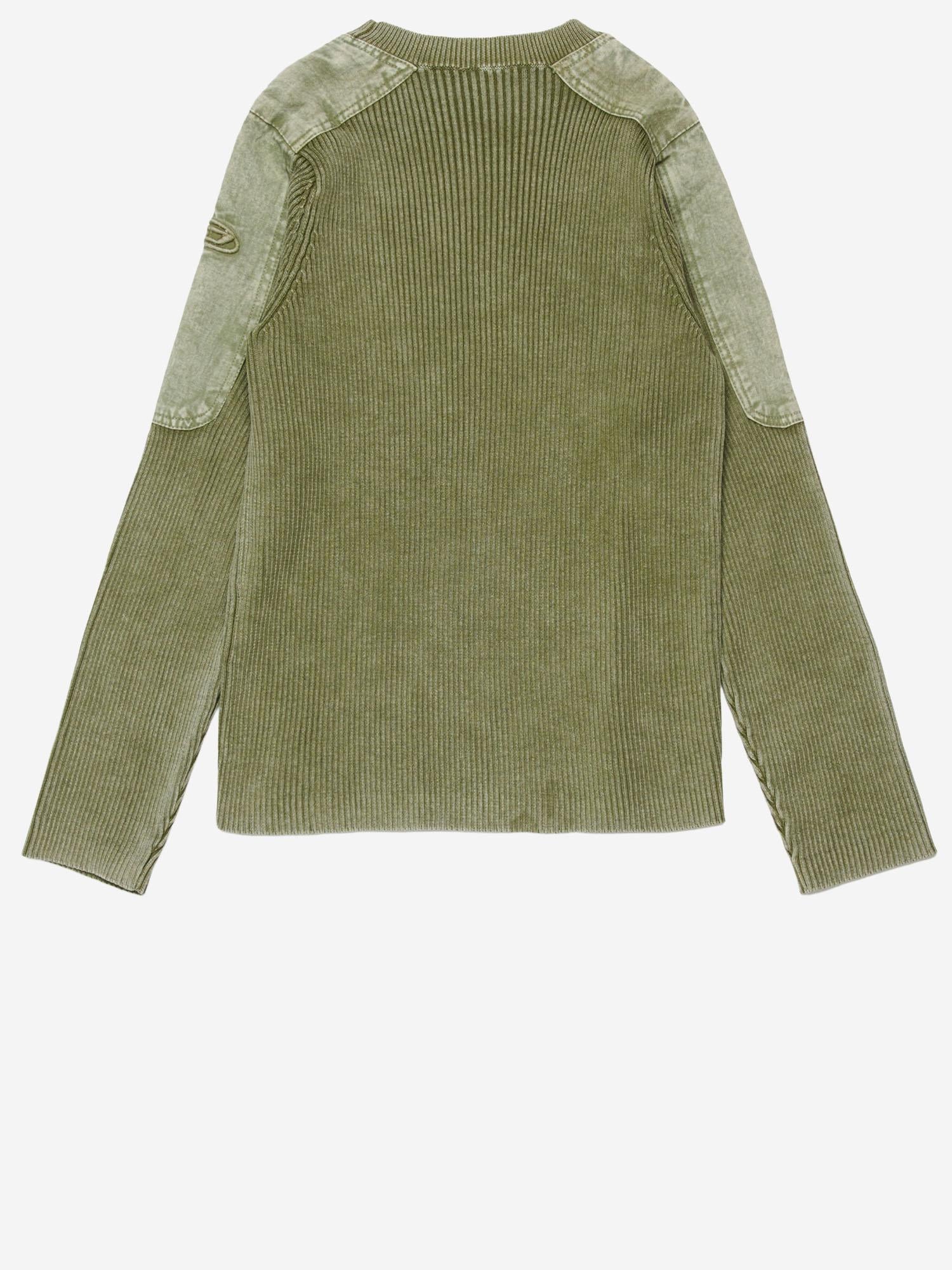 MAGLIA KAMERYN IN COTONE CON PATCH SPALLA J02651 KYA0DK511 DIESEL KIDS 