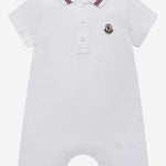 TUTINA IN PIQUET DI COTONE CON FINITURE TRICOLORE 8l000068496F 034 MONCLER ENFANTS 