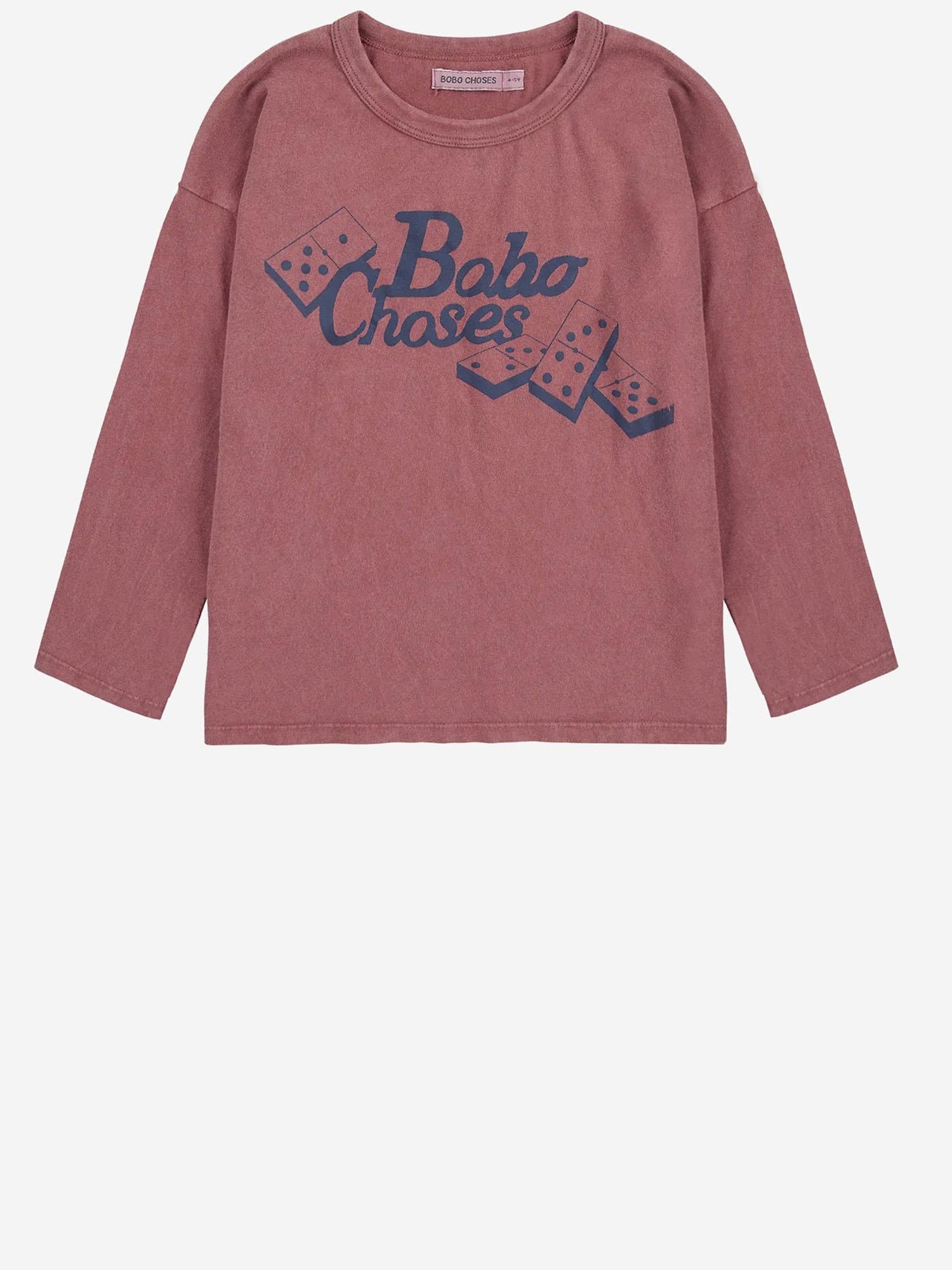 T-SHIRT IN COTONE CON STAMPA B225AC014  BOBO CHOSES KIDS 