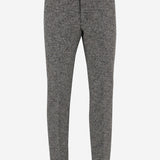 Pantaloni in tessuto mouliné in lana 850333 Z7AXO9024 GUCCI 