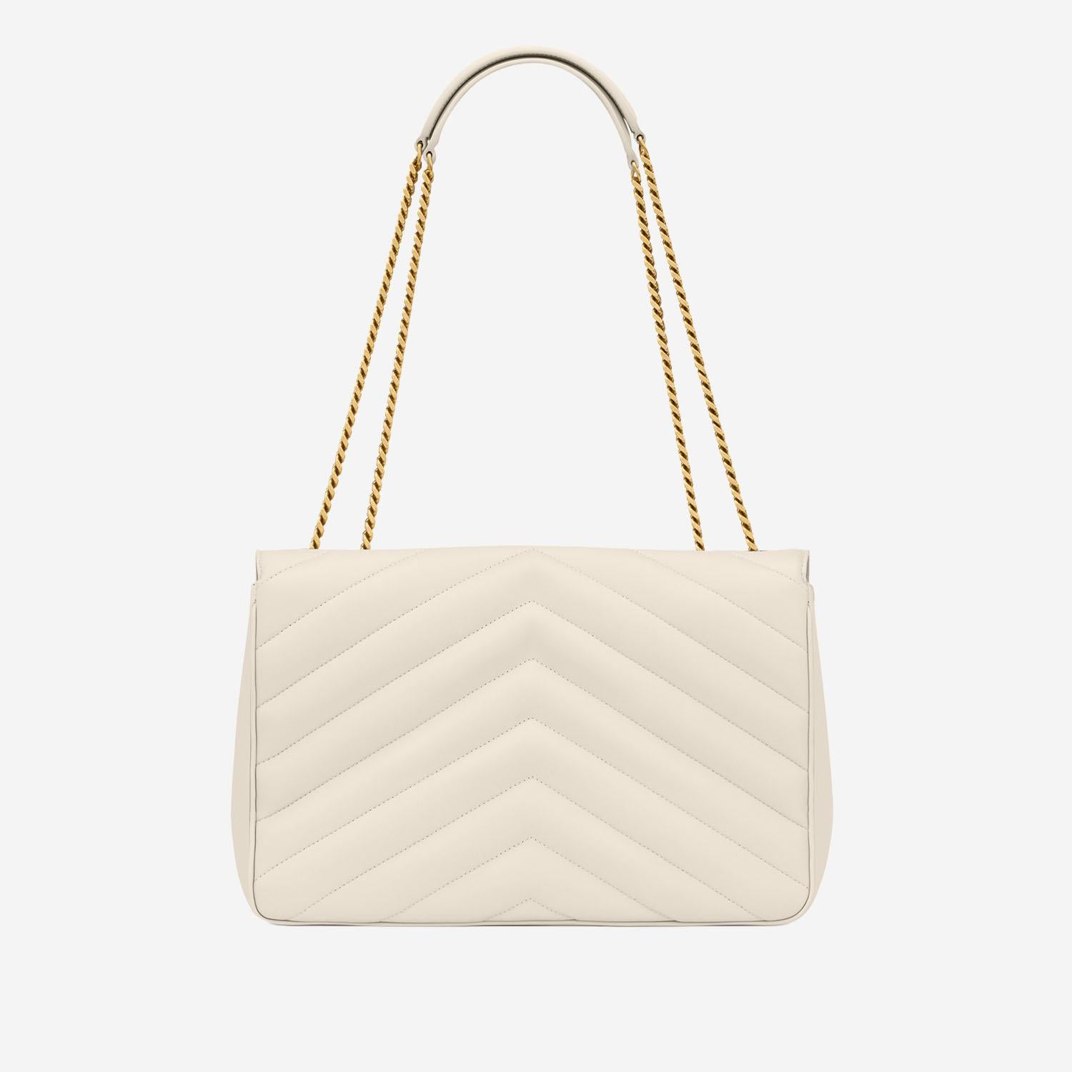 BORSA LOULOU IN PELLE DI AGNELLO TRAPUNTATA 803541 AAEAX9207 SAINT LAURENT 