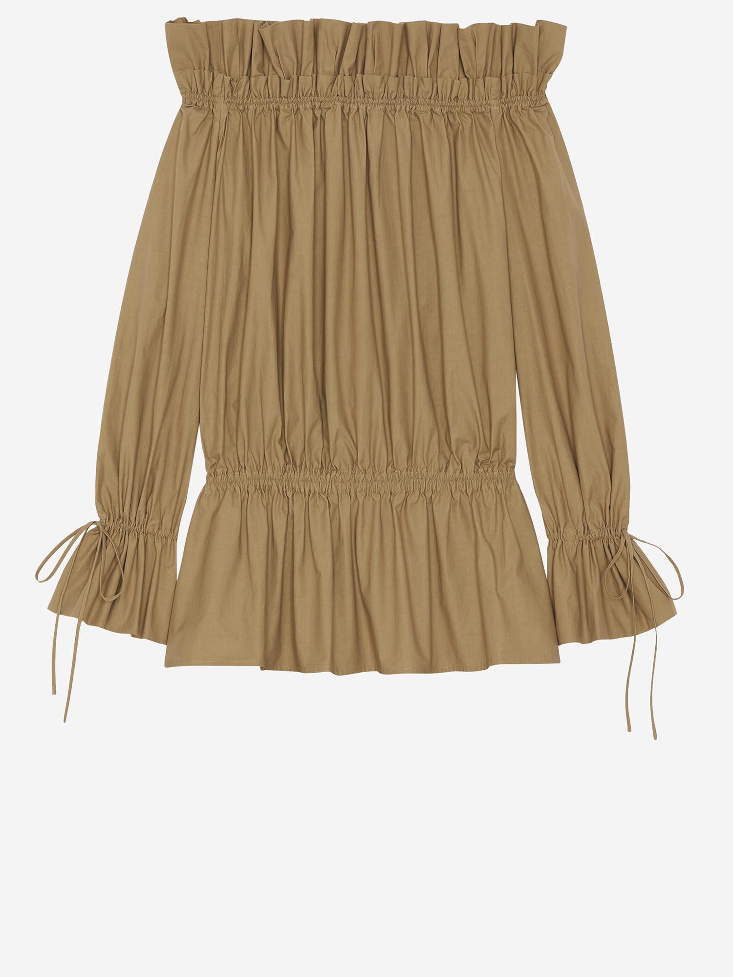 ABITO ARRICCIATO IN COTONE 820966 Y3K752560 SAINT LAURENT 