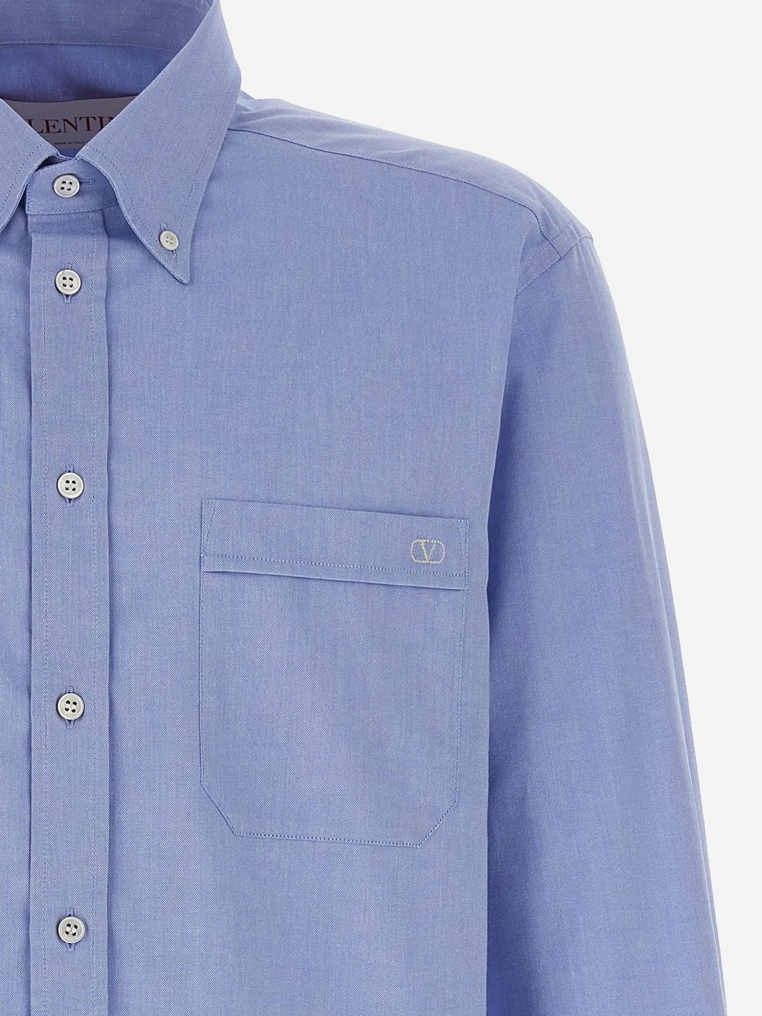 CAMICIA IN COTONE CON LOGO 8V3ABS80 ATHCZV VALENTINO 