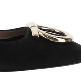 BALLERINE IN PELLE SCAMOSCIATA MARRY2 001NERONEROAMARETTI SALVATORE FERRAGAMO 