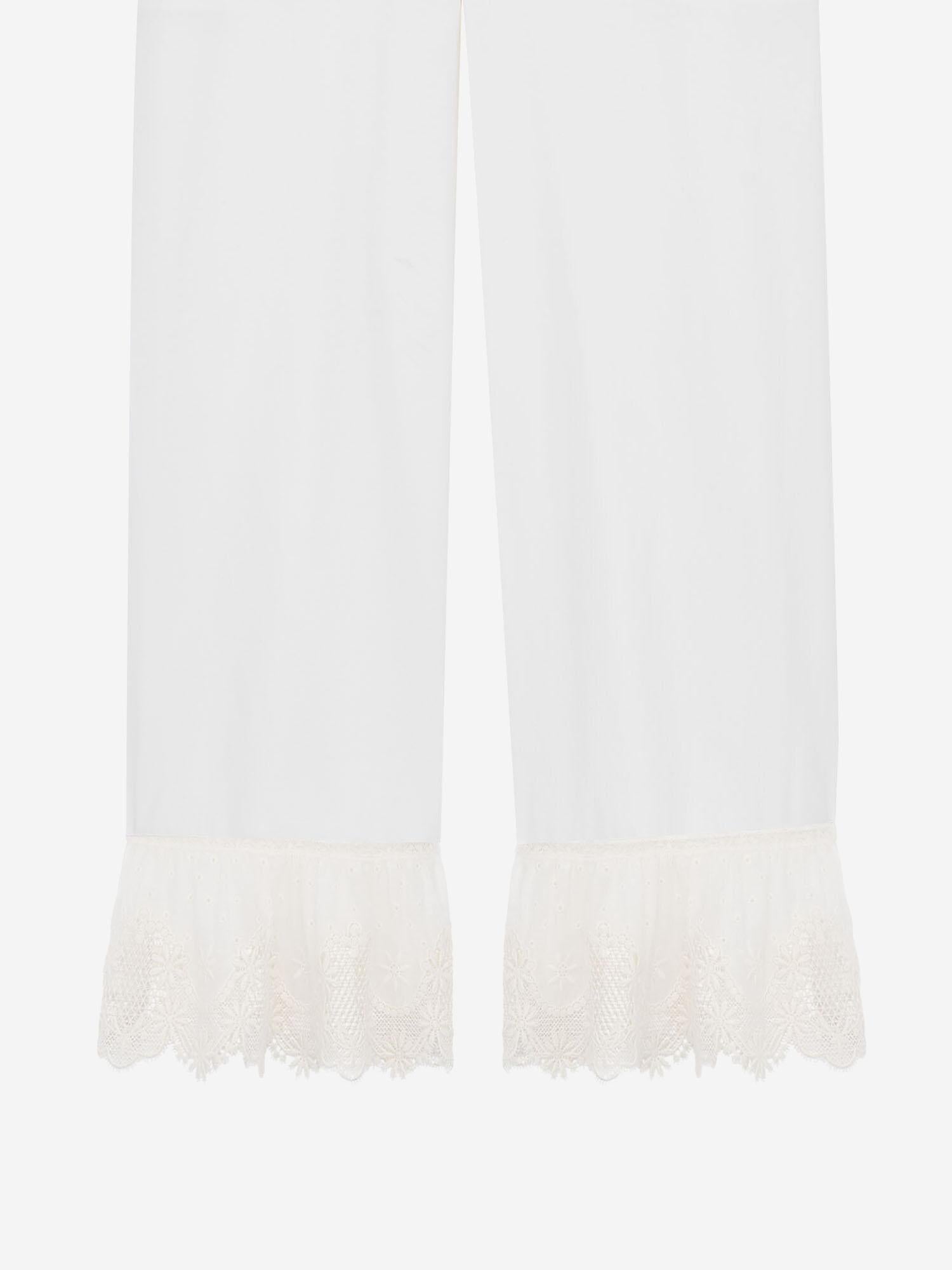 Pantaloni in popeline di cotone 831230 Y227W9601 SAINT LAURENT 