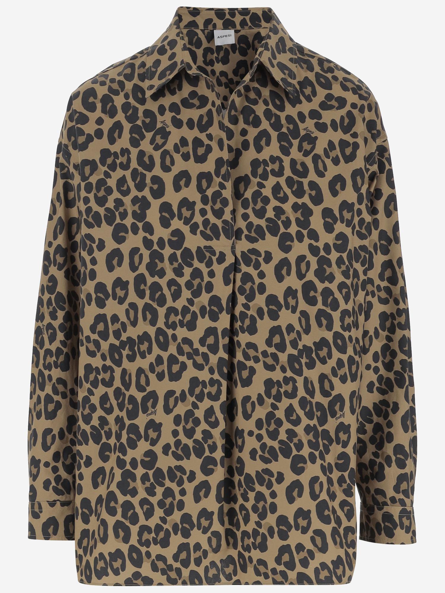 CAMICIA IN COTONE CON MOTIVO ANIMALIER 5418L109 60226 ASPESI 