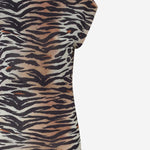 ABITO MIDI A TUBINO CON STAMPA ANIMALIER 106371 A356ZC8 PINKO 