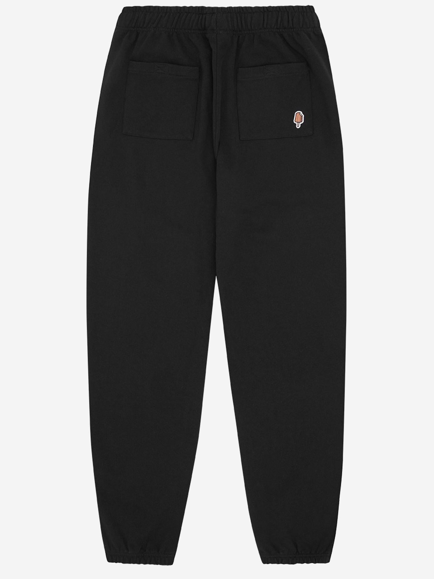 PANTALONI IN COTONE CON LOGO IC23211 BLACK ICECREAM 